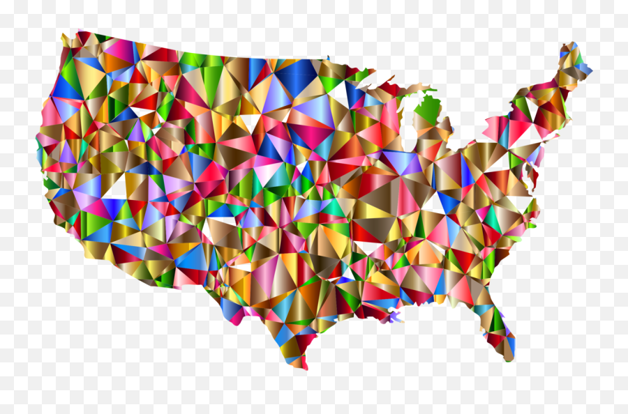 Line Symmetry United States Png Clipart - Map Of United States Intelligence Emoji,United States Map Clipart
