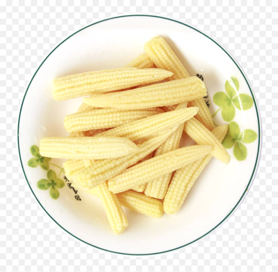 Plate Of Food Png - Corn Cob On Plate Emoji,French Fries Clipart Black And White