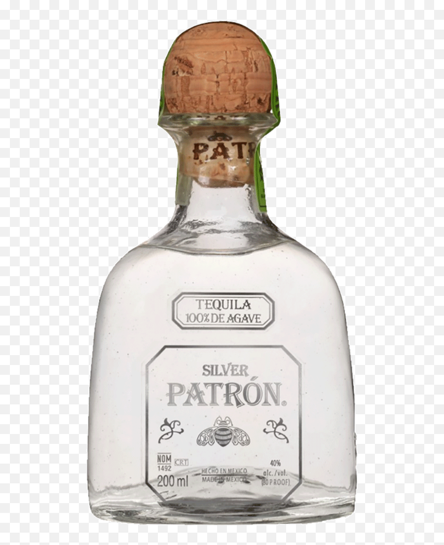 Patron Silver Tequila - Patron Silver 200ml Emoji,Patron Bottle Png