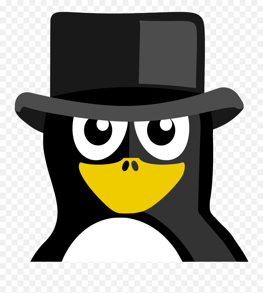 Top Hat Penguin Clipart Free Download Transparent Png - Red Penguin Clipart Emoji,Top Hat Png
