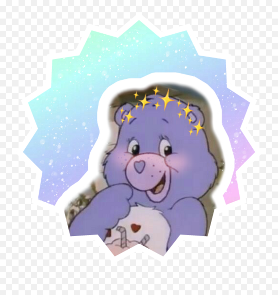 Care Bear - Purple Care Bear Aesthetic Png Download Emoji,Care Bear Png