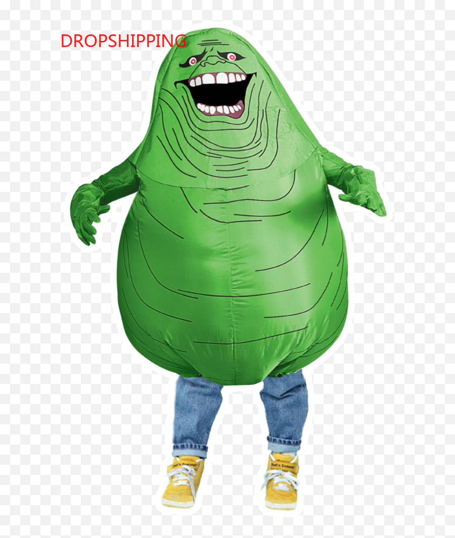 Movie Ghostbusters Cosplay Costume Inflatable Green Slimer Ghost Costume Halloween Party Cloth For Adult Kids Emoji,Slimer Png