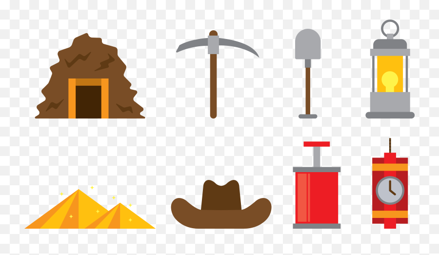 Gold Mining Euclidean Vector Gold Rush - Gold Rush Tool Emoji,Gold Miner Clipart