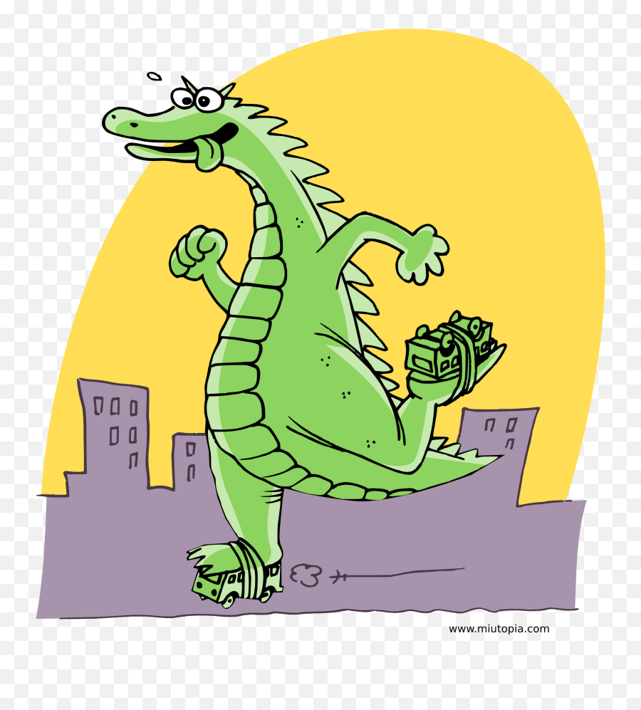 Clipart Godzilla Rides - Godzilla Cartoon With Mothra Emoji,Godzilla Png