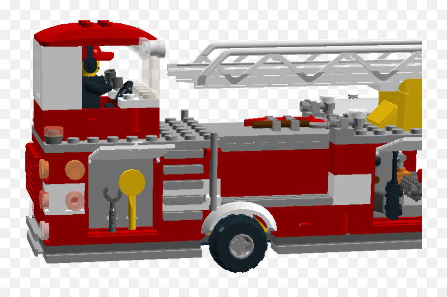 Ladder Clipart Fire Truck Ladder Fire Truck Transparent - Lego Camion Pompieri Americani Emoji,Fire Truck Clipart