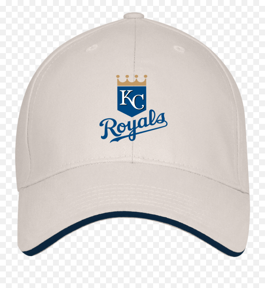 Official Kansas City Royals Classic Logo Bayside Usa Made Structured Twill Cap With Sandwich Visor Emoji,Kc Royals Logo Png