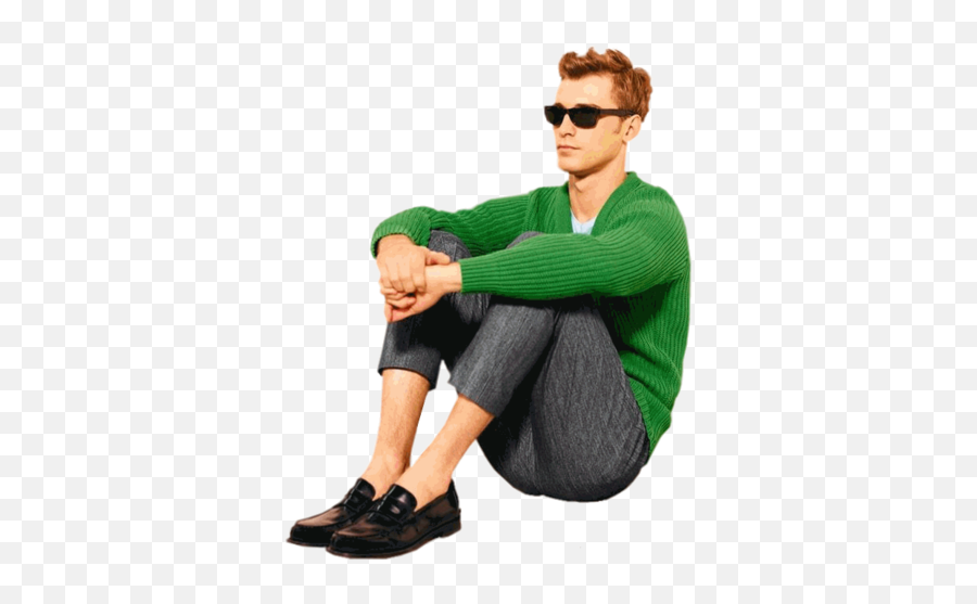 Guy In Green Sweater Sitting Png Official Psds Emoji,Sweater Png