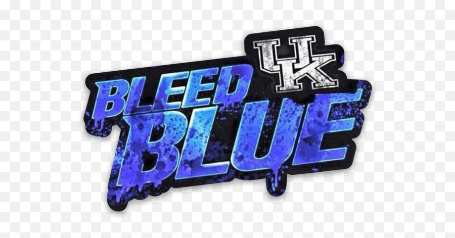 University Of Kentucky Uk Logo Car Flag - Kentucky Wildcats Bleed Blue Emoji,University Of Kentucky Logo