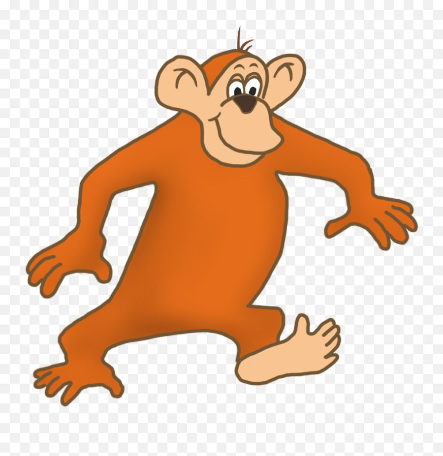 Funny Monkey Drawings - Monkey Clip Art Emoji,Baby Monkey Png