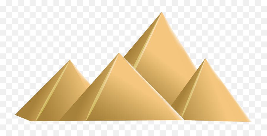 Pyramids Of Giza Clipart - Pyramids Clipart Png Emoji,Pyramid Clipart