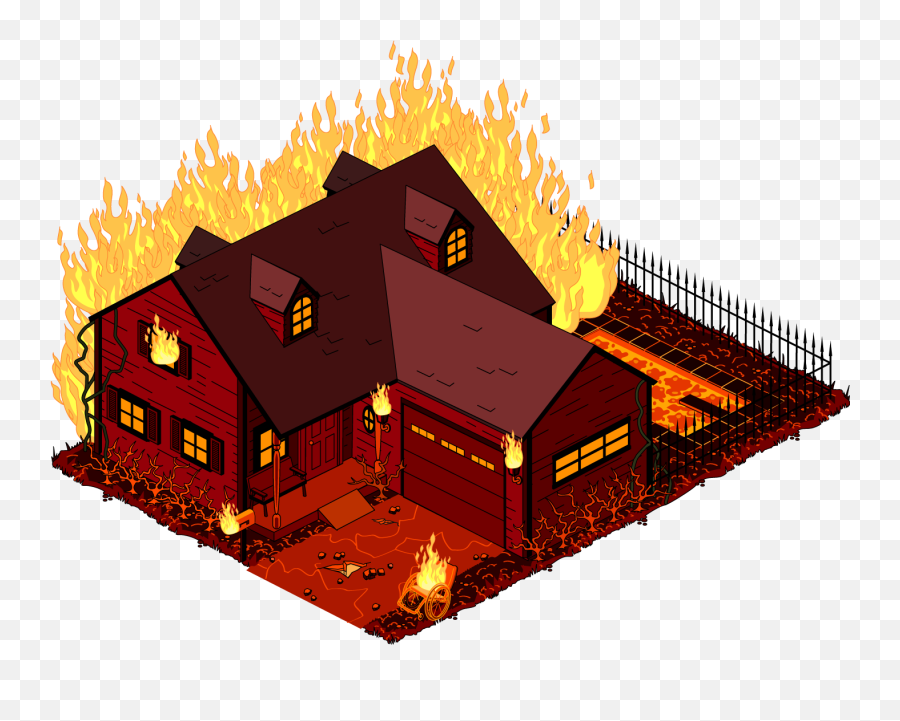 Library Of Banner Free Library House On Fire Png Files - House On Fire Transparent Emoji,Fire Transparent