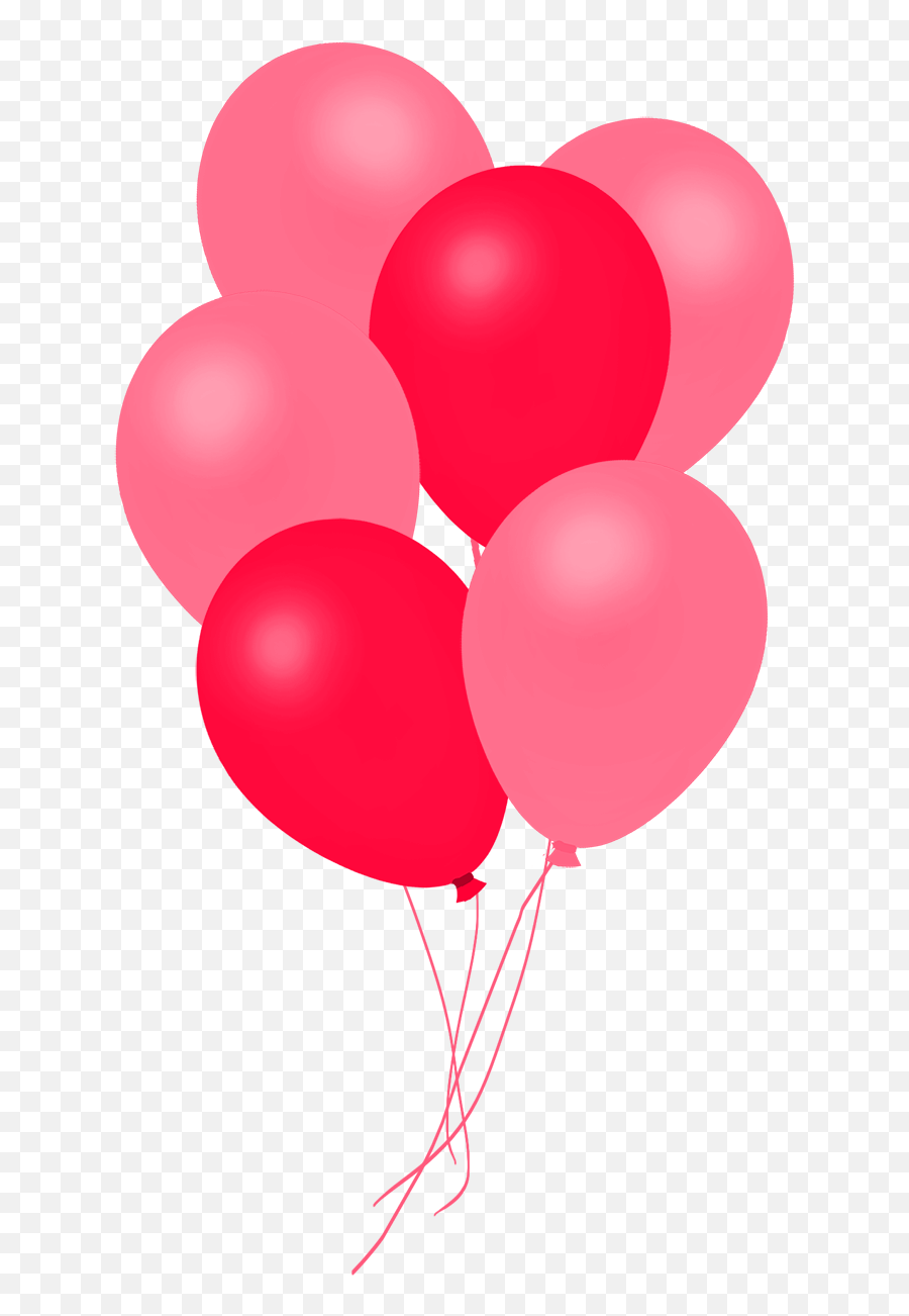 Bunch Of Red Balloons Balloon Clipart Pink Balloons Balloons - Balloons Images Hd Download Emoji,Balloons Clipart