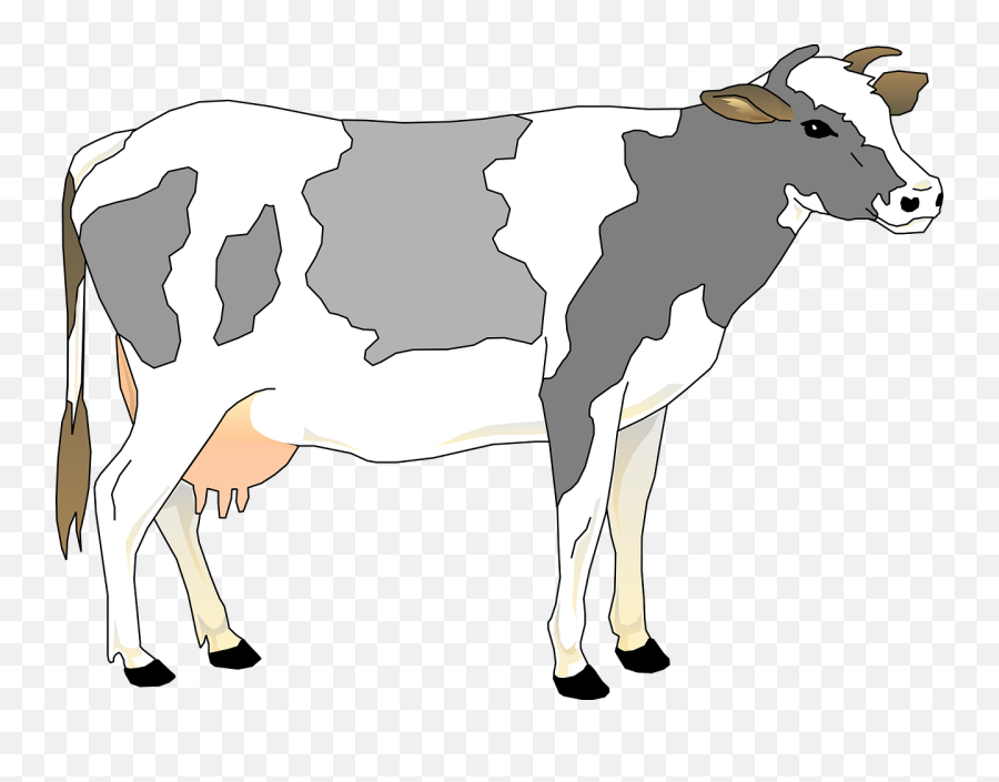 Over 300 Free Cow Vectors - Cow White And Gray Emoji,Cow Clipart Black And White