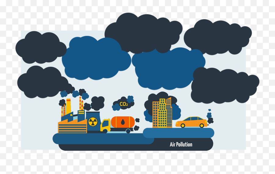 Environment Clipart Polluting - Air Pollution Clipart Png Emoji,Environment Clipart