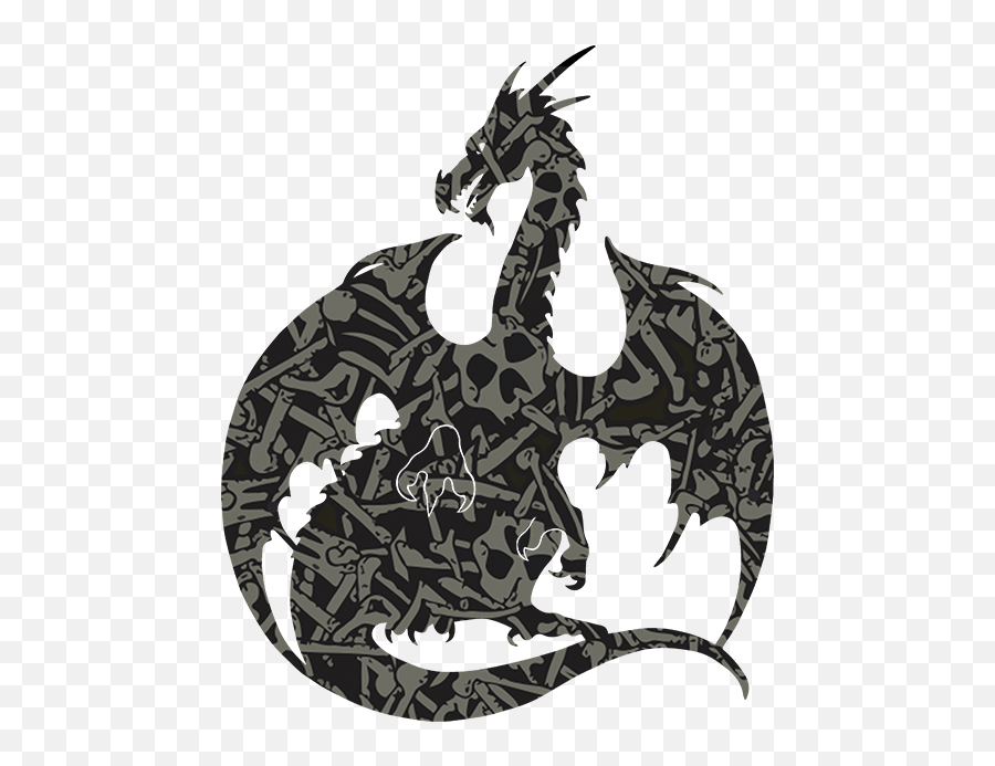 Necromancy Dragon Accent Mugs - Transparent Green Dragon Silhouette Emoji,Dragon Silhouette Png