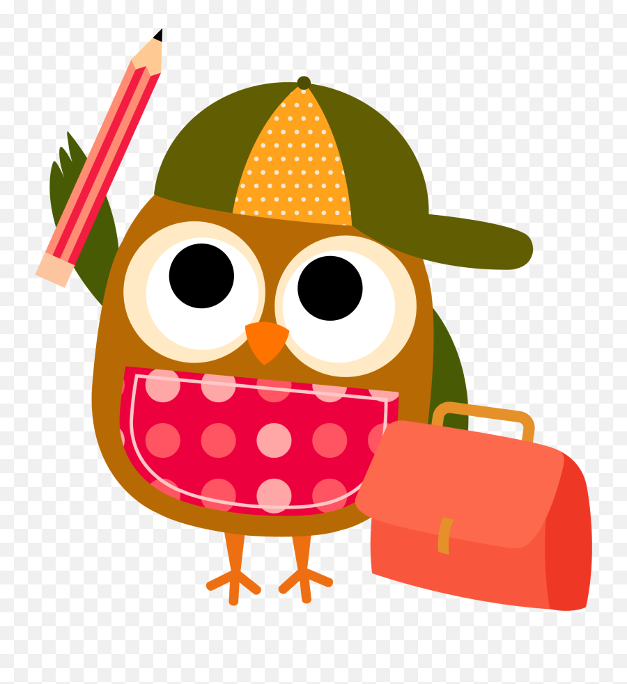 Library Of Owls Svg Freeuse School Png Files Clipart - Owl School Clip Art Emoji,School Clipart