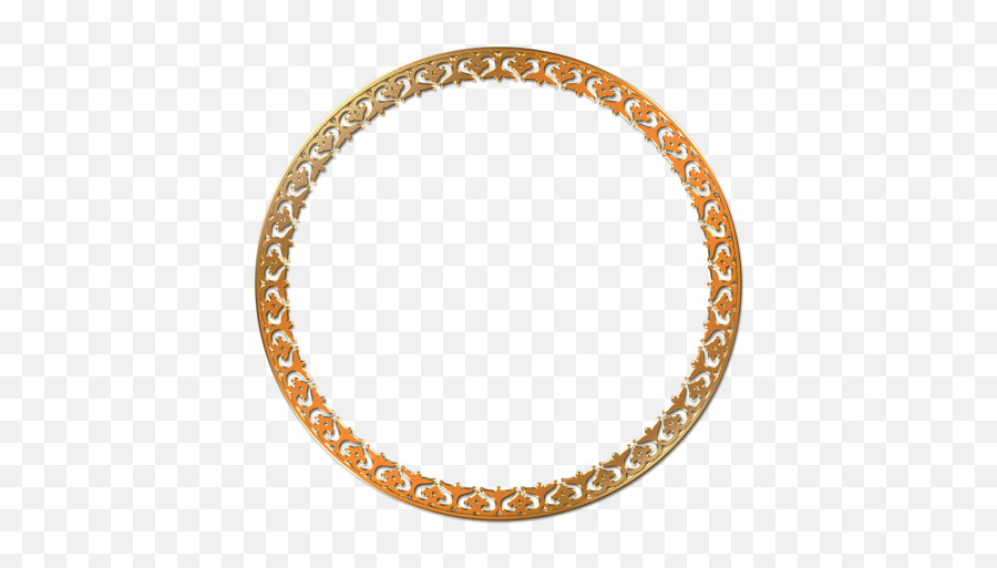 Round Photo Frame Png Transparent Image - Pngpix Skx031 Chapter Ring Emoji,Gold Circle Png