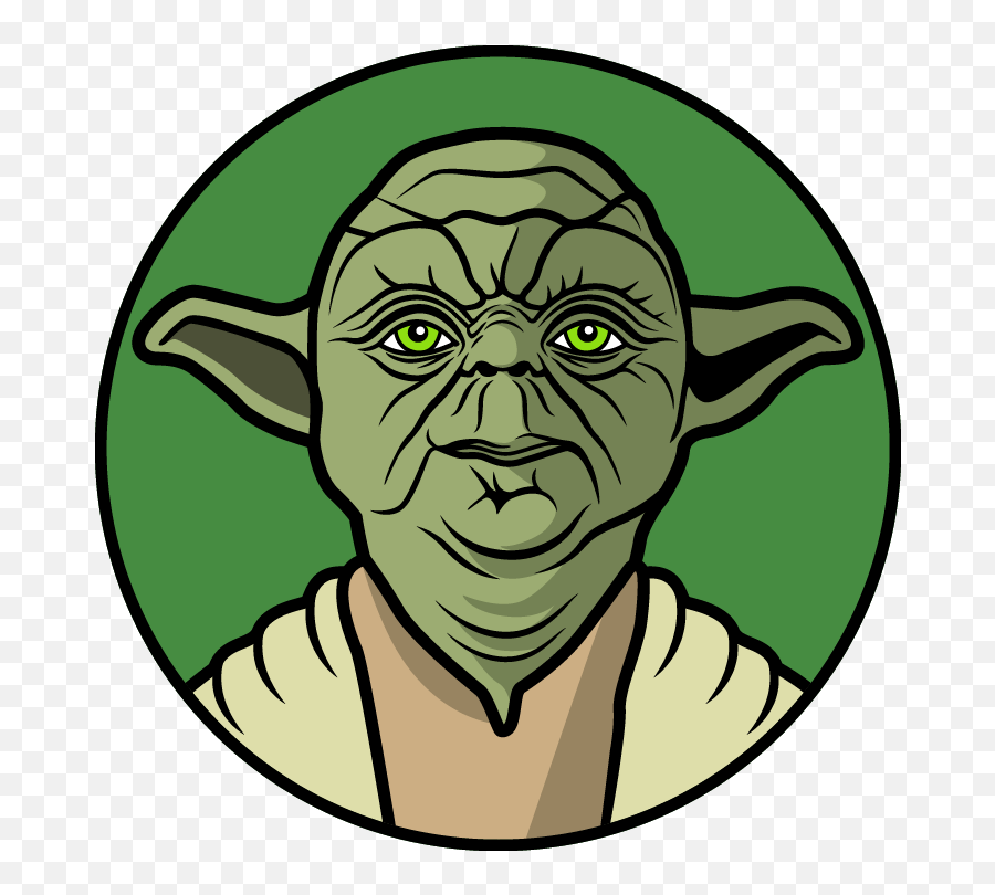 Yoda - Striker Cartoon Yoda Face Hd Png Download Full Star Wars Png Face Emoji,Yoda Transparent