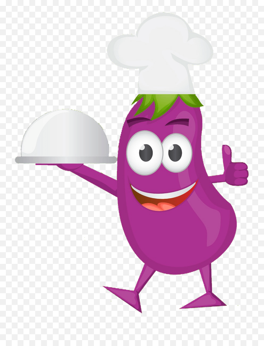 Chef Aubergine Clipart Free Download Transparent Png - So Low Emoji,Eggplant Clipart