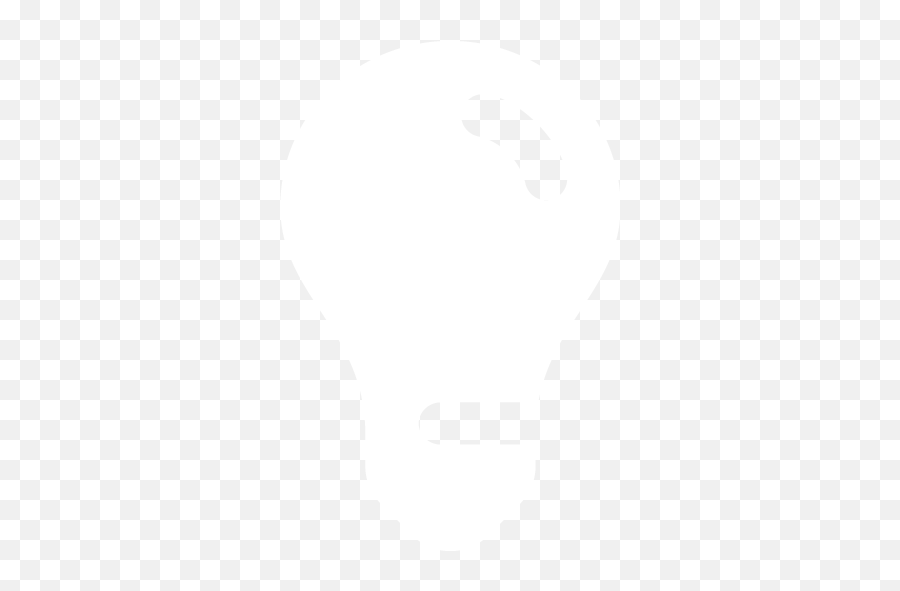 White Light Bulb 5 Icon - Bulb Icon Png White Emoji,White Light Png