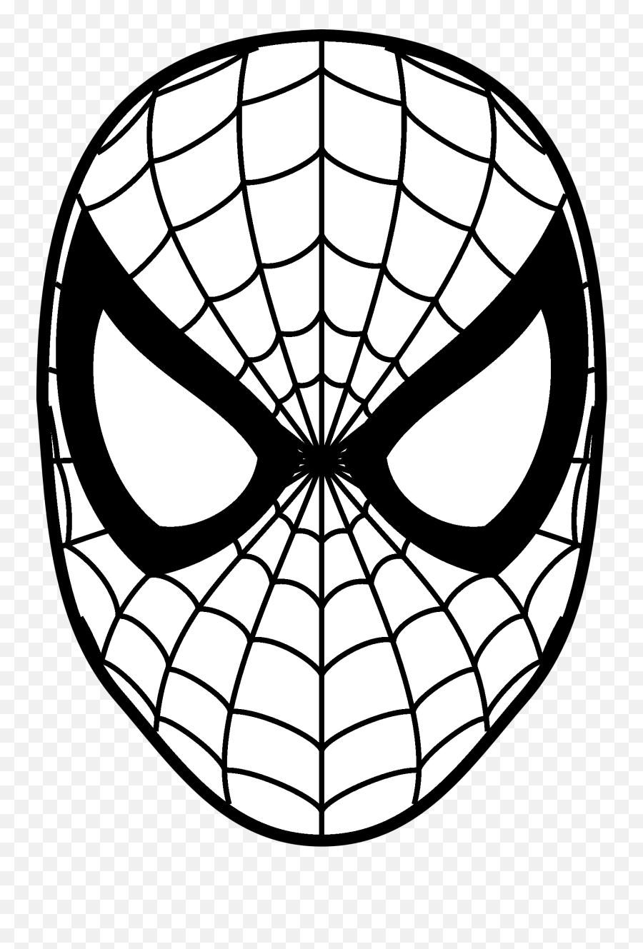 Download Spider Man Logo Png - Spiderman Face Silhouette Emoji,Spider Man Logo