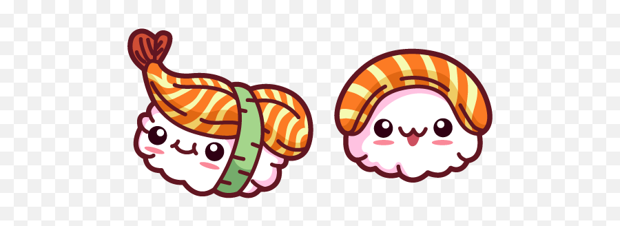 Cute Sushi Cursor U2013 Custom Cursor - Cute Custom Cursor Emoji,Cute Png