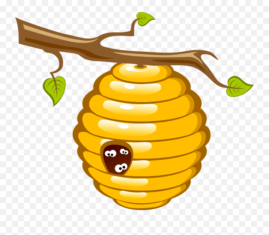 Honey Bee Beehive Clip Art - Imagen De Un Panal De Abejas Animadas Emoji,Bee Clipart