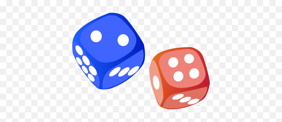 Download Hd Blue And Red Dice Logo 2 By Andrew - Red And Emoji,Red And Blue Logo