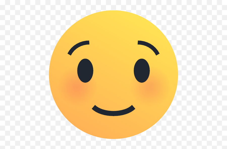 Emoji Emoticon Reaction Shy Smile Icon - Reactions,Smile Icon Png
