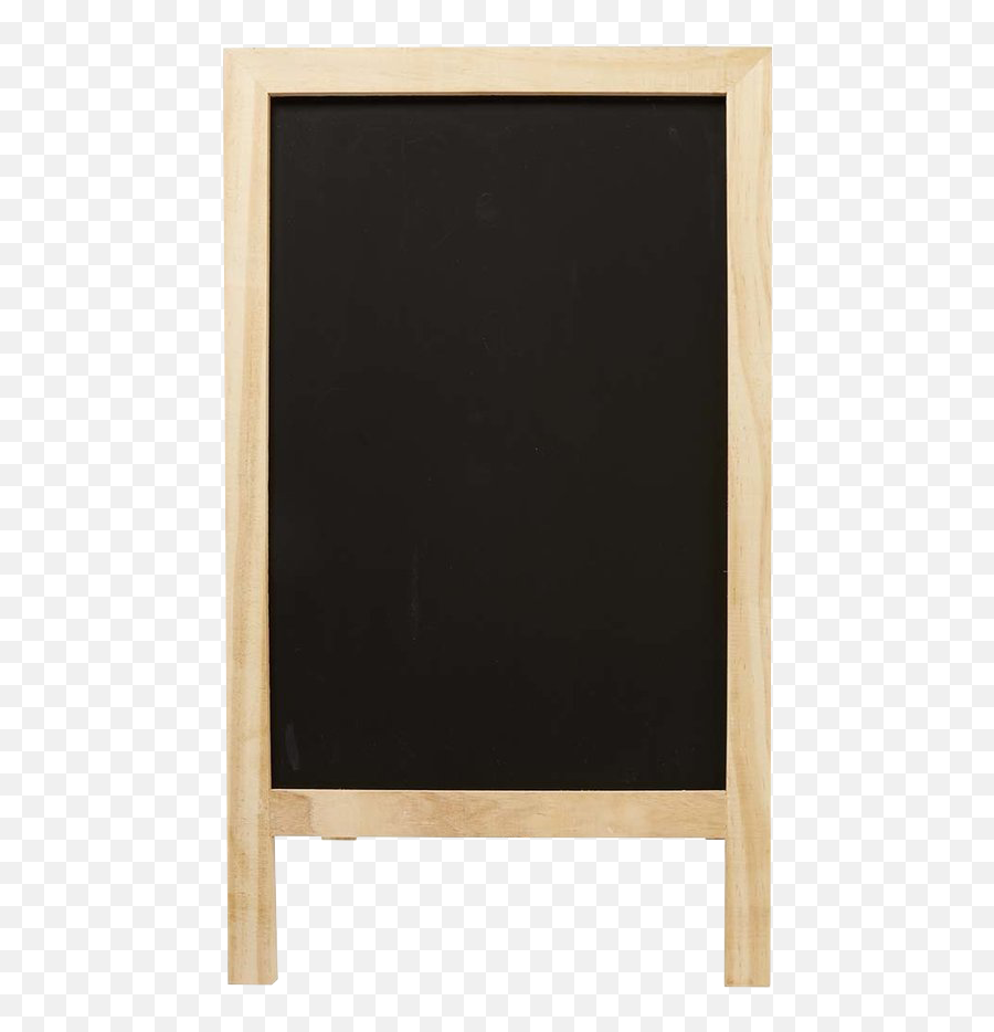 Wood Blackboard Sidewalk Sign Png Image - Black Board With Stand Png Emoji,Sign Png