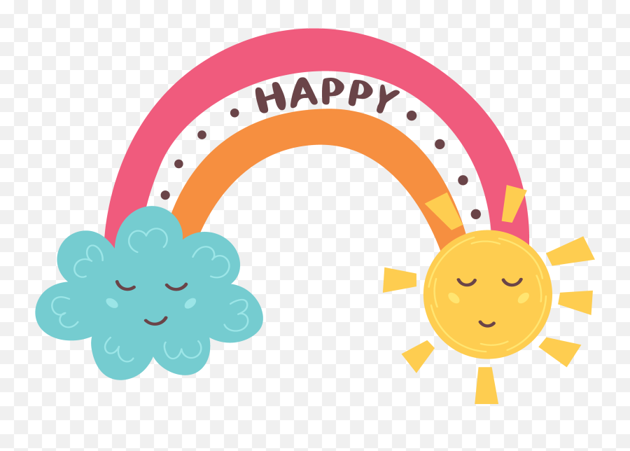Anka Drozd - Vector Illustrator Colorful Rainbow Emoji,Transparent Background In Illustrator