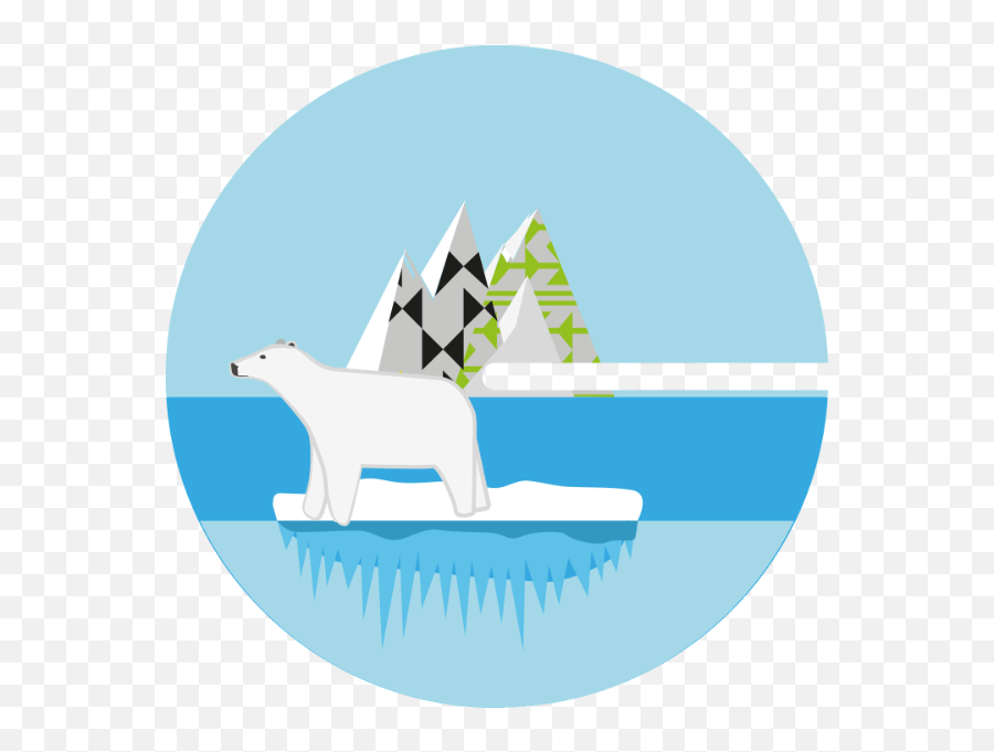 Nordic Sun Cast Watches Emoji,Polar Bear On Ice Clipart