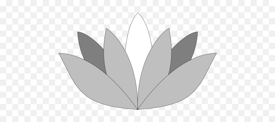Greyscale Lotus Flower Png Svg Clip Art For Web - Download Emoji,Lotus Flower Transparent