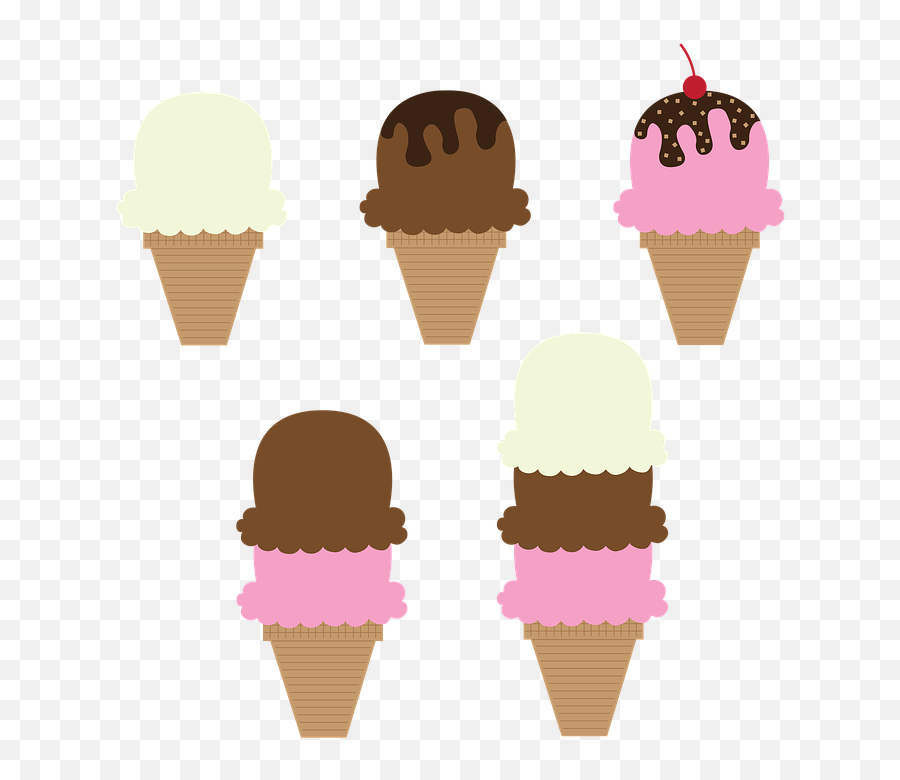 Chocolate Ice Cream Png - Icecream Dessert Cone Vanilla Ice Cream Flavor Clipart Png Emoji,Ice Cream Cone Clipart