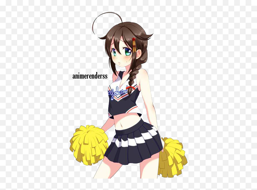Collection Of Cheerleader - Cute Anime Girl Cheerleader Emoji,Cheerleader Png
