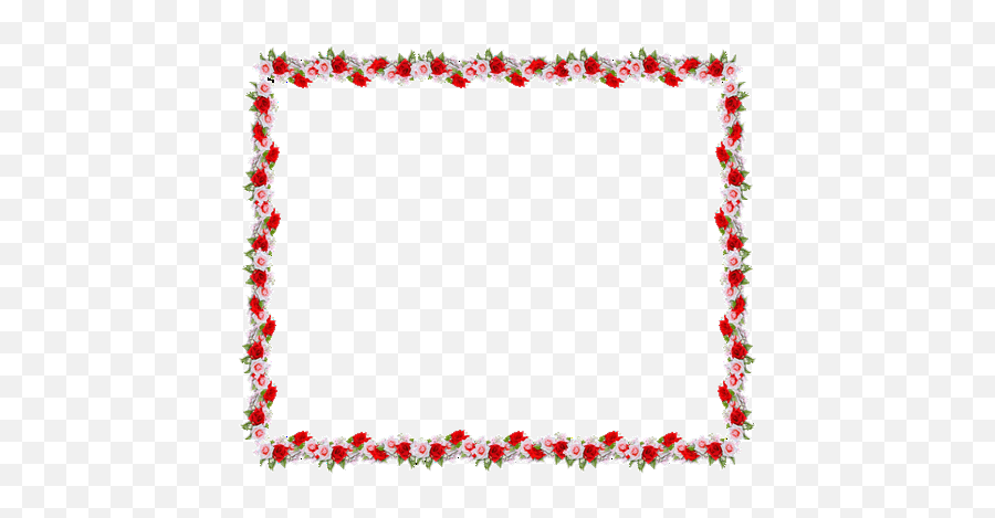 Heart Border - Transparent Rose Page Border Emoji,Heart Border Clipart