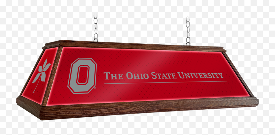 Ohio State Buckeyes 49 Premium Deluxe Wood Pool Table Light - Block O Horizontal Emoji,Ohio State Buckeyes Logo