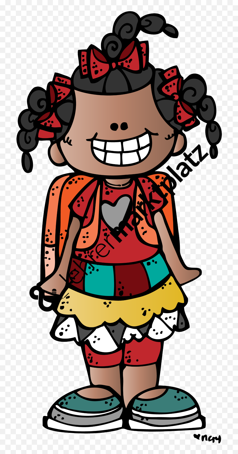 Berg Jessica Welcome Melonheadz Clipart Melonheadz - Fictional Character Emoji,Welcome Back To School Clipart