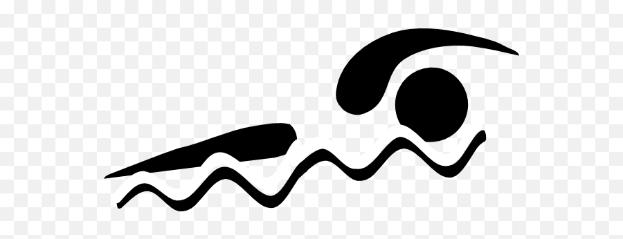 Swim Team Clip Art Black And White - Automotive Decal Emoji,Swimming Clipart
