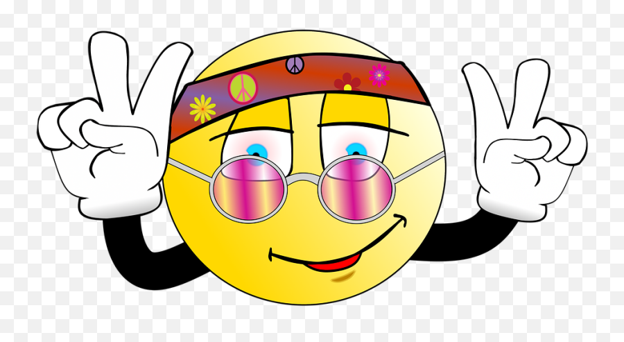 Animierte Smileys - Smiley Peace Clipart Full Size Clipart Smiley Peace Emoji,Peace Clipart