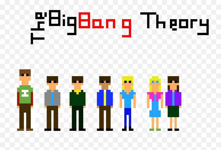 The Big Bang Theory Pixel Art Maker - Big Bag Pixel Art Emoji,Big Bang Theory Logo