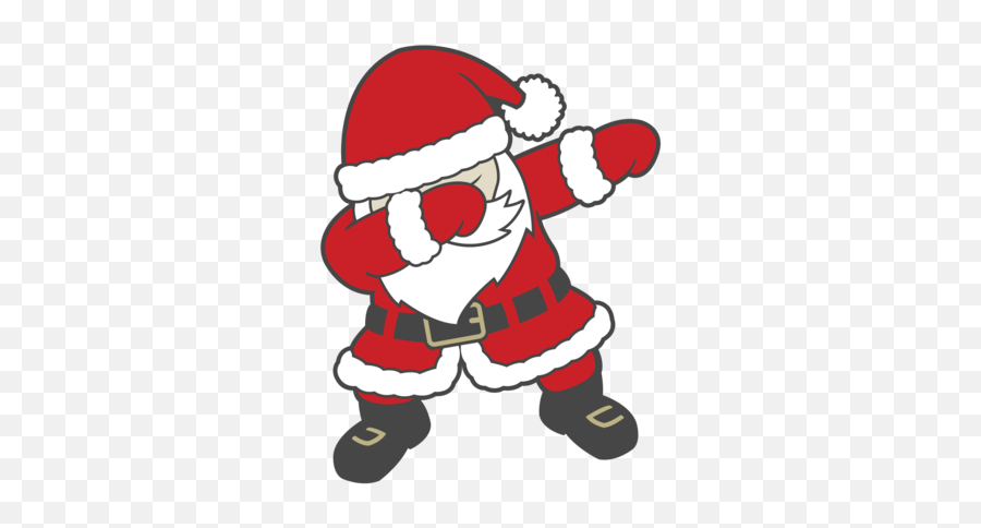 Dabbing Santa 2 - Dabbing Santa Claus Vector Emoji,Santa Transparent