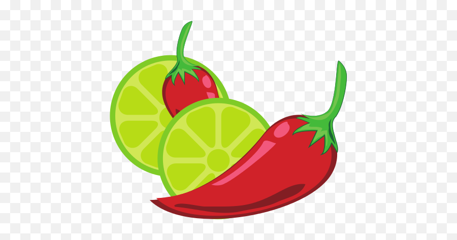 Chili Pepper And Lemon - Vector Png Clip Art For Chilli Red Emoji,Chili Png
