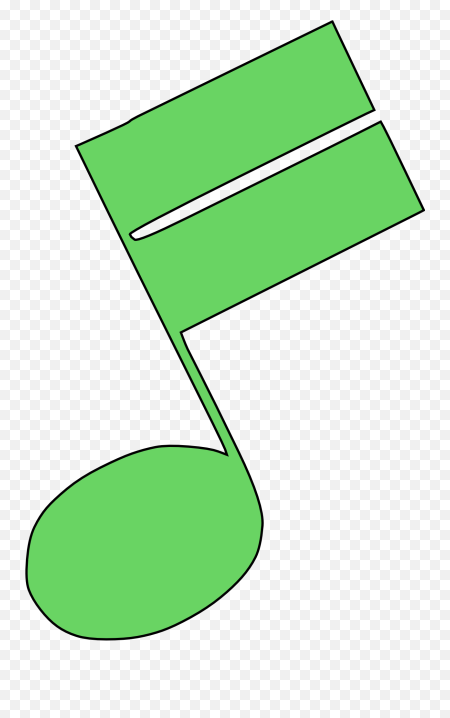 Musical Note Clipart - Nota Musicale Verde Png Emoji,Music Note Clipart