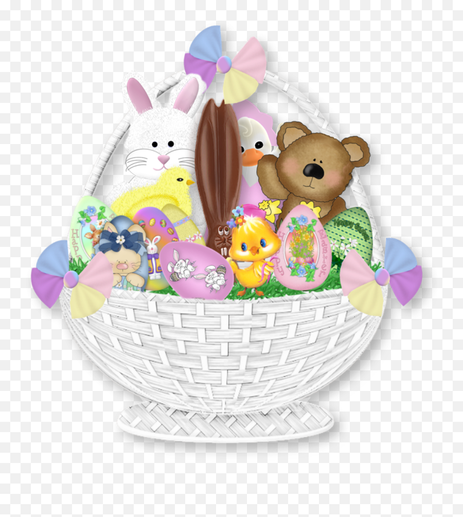Toys Clipart Gift - Transparent Background Easter Basket Free Clip Art Emoji,Easter Basket Png