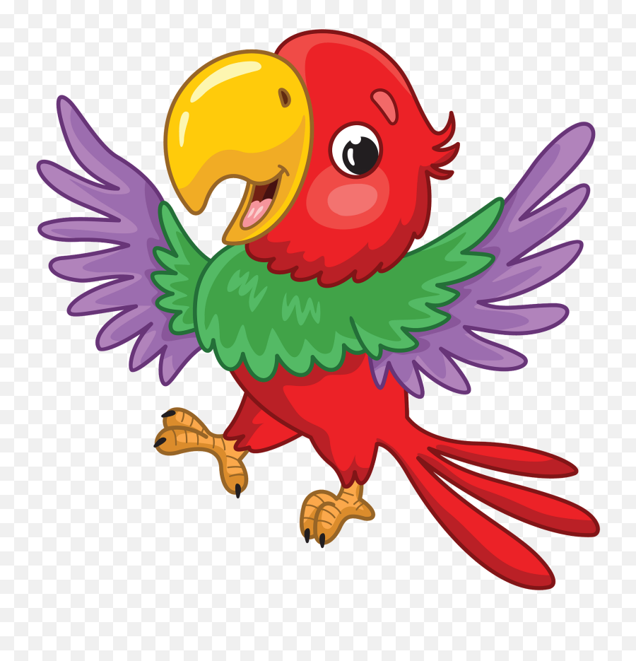 Parrot Clipart - Parrot Clipart Emoji,Clipart