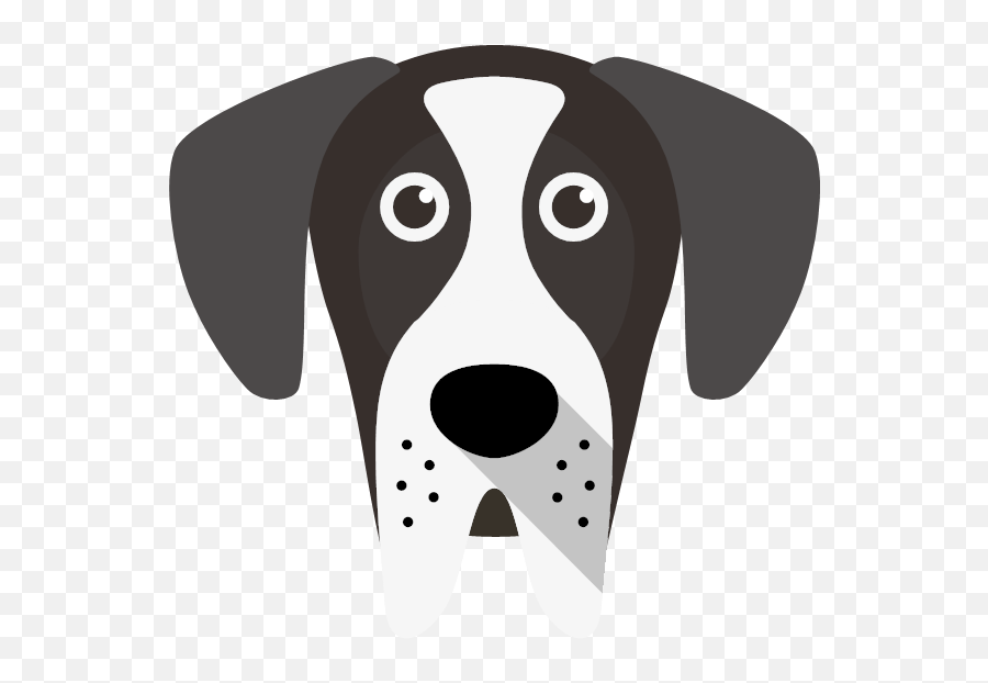 Create A Tailor - Made Shop Just For Your Great Dane French White And Black Hound Emoji,Dog Face Clipart Black And White