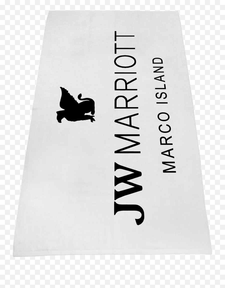 Jw Marriott Marco Island Budget White Beach Towel Emoji,J W Marriott Logo