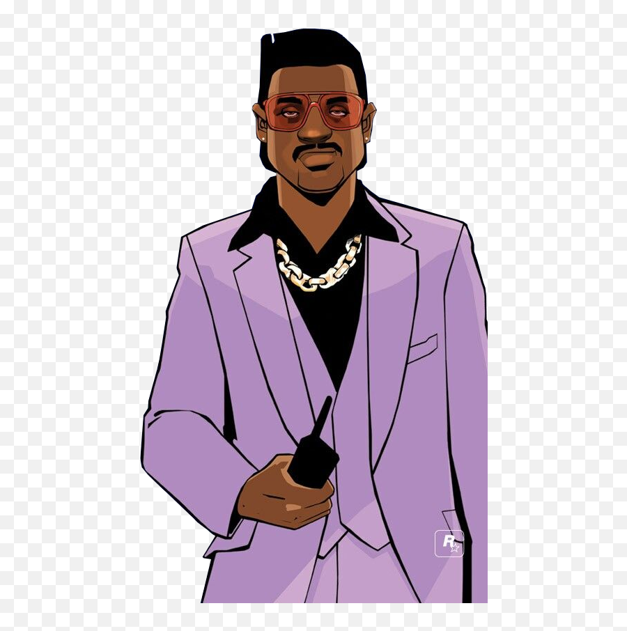 Download Gta - Gta Vice City Black Guy Full Size Png Image Emoji,Gta Vice City Logo