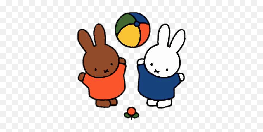 Miffy And Friend Playing Transparent Png - Stickpng Emoji,Friends Transparent